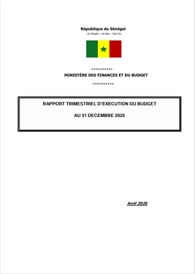 Miniature — Rapport Trimestriel d'Exécution Budgétaire du quatrième Trimestre de 2025