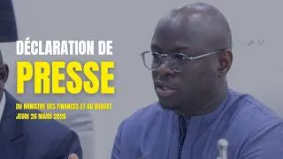  Déclaration de presse du Ministre Cheikh DIBA sur les TRS : réponses aux interpellations des journalistes