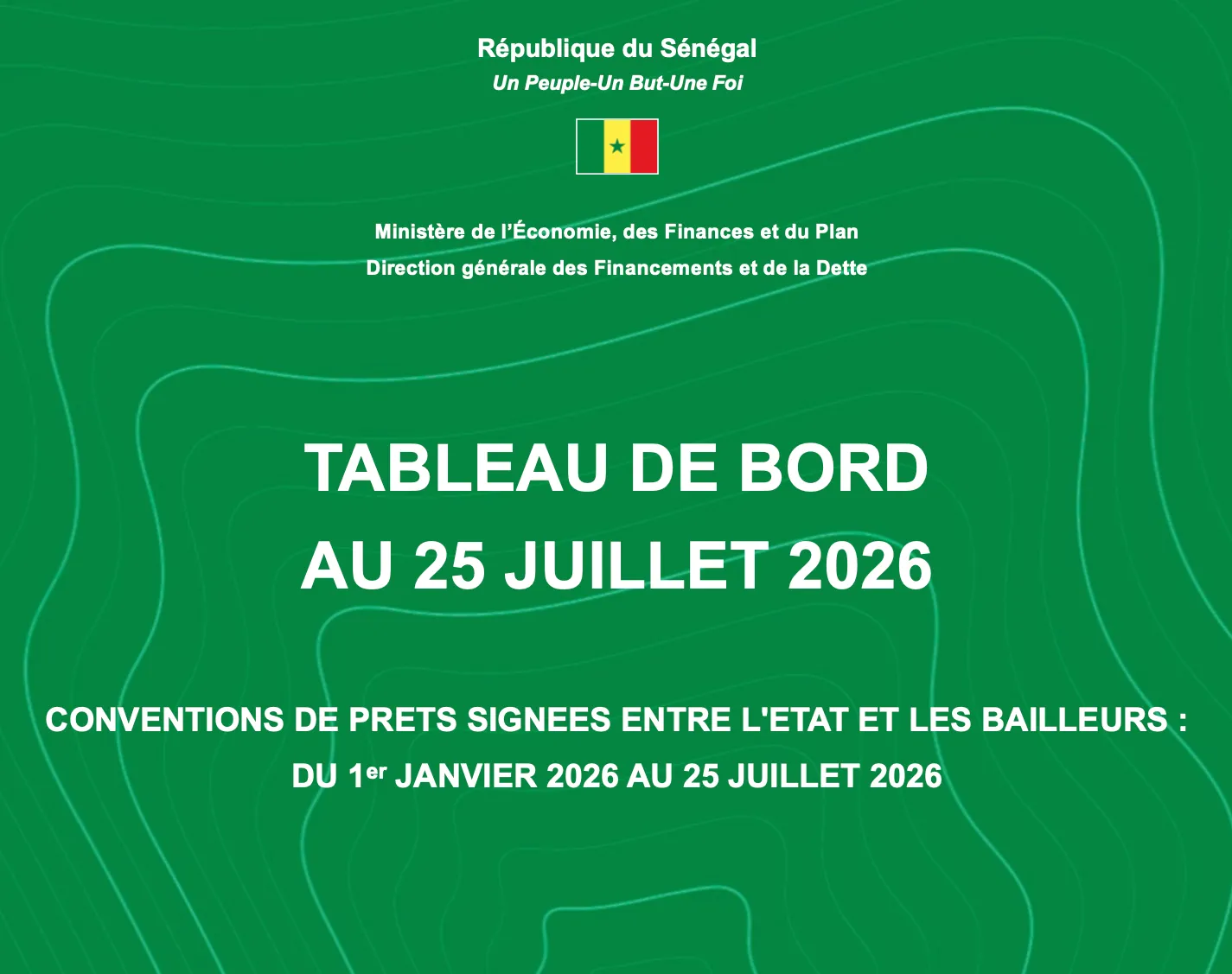 Miniature — Tableau de bord au 25 juillet 2026   Conventions de prêts signées entre l'État et les bailleurs
